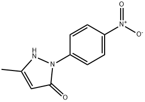 1-(4-Nitrophenyl)-3-methyl-5-pyrazolone Structure