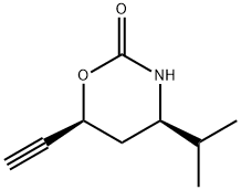 2H-1,3-Oxazin-2-one,6-ethynyltetrahydro-4-(1-methylethyl)-,(4R,6S)-(9CI) Structure