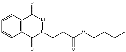 2(1H)-PHTALAZINEPROPANOIC ACID, 3, 4 DIHYDRO-1,4-DIOXO-BUTYL ESTER Structure