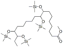 8,9,15,16-테트라키스[(트리메틸실릴)옥시]옥타데칸산메틸에스테르 구조식 이미지