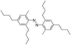 2,2',4,4'-테트라부틸-6,6'-디메틸아조벤젠 구조식 이미지