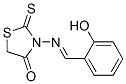 3-[[(2-Hydroxyphenyl)methylene]amino]-2-thioxo-thiazolidin-4-one Structure