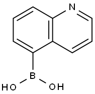 Quinoline-5-boronic acid 구조식 이미지