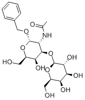 Benzyl 2-AcetaMido-2-deoxy-3-O-(β-D-galactopyranosyl) α-D-galactopyranoside 구조식 이미지