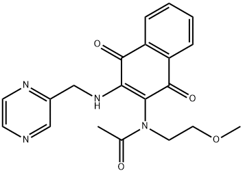 355405-02-6 N-(1,4-dioxo-3-(pyrazin-2-ylMethylaMino)-1,4-dihydronaphthalen-2-yl)-N-(2-Methoxyethyl)acetaMide