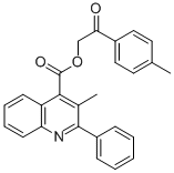 2-(4-methylphenyl)-2-oxoethyl 3-methyl-2-phenyl-4-quinolinecarboxylate Structure