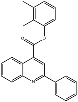 2,3-dimethylphenyl 2-phenyl-4-quinolinecarboxylate Structure