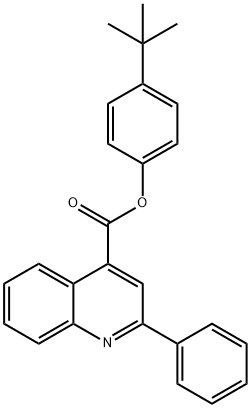 4-tert-butylphenyl 2-phenyl-4-quinolinecarboxylate Structure