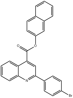 2-naphthyl 2-(4-bromophenyl)-4-quinolinecarboxylate Structure