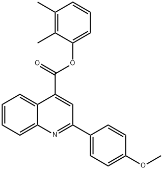 2,3-dimethylphenyl 2-(4-methoxyphenyl)-4-quinolinecarboxylate Structure