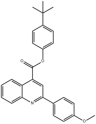4-tert-butylphenyl 2-(4-methoxyphenyl)-4-quinolinecarboxylate Structure