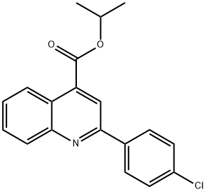 이소프로필2-(4-클로로페닐)-4-퀴놀린카르복실레이트 구조식 이미지