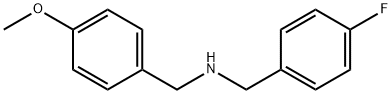 (4-FLUORO-BENZYL)-(4-METHOXY-BENZYL)-AMINE Structure