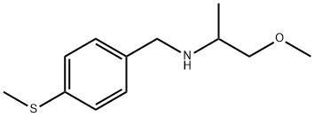 (1-methoxypropan-2-yl)({[4-(methylsulfanyl)phenyl]methyl})amine Structure