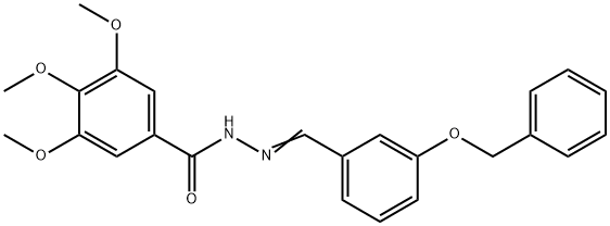 N'-[3-(benzyloxy)benzylidene]-3,4,5-trimethoxybenzohydrazide Structure