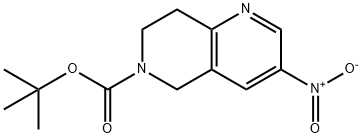 6-BOC-3-NITRO-7,8-DIHYDRO-5H-[1,6]NAPHTHYRIDINE 구조식 이미지