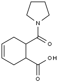 6-(PYRROLIDINE-1-CARBONYL)-CYCLOHEX-3-ENECARBOXYLIC ACID Structure