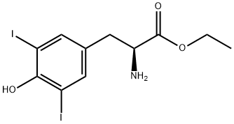 3,5-diiodo-L-tyrosine ethyl ester 구조식 이미지