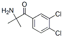 1-Propanone,  2-amino-1-(3,4-dichlorophenyl)-2-methyl- Structure