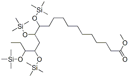 12,13,15,16-Tetrakis[(trimethylsilyl)oxy]octadecanoic acid methyl ester Structure