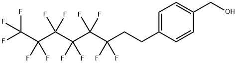 4-(1H,1H,2H,2H-PERFLUOROOCTYL)BENZYL ALCOHOL 구조식 이미지