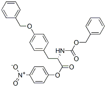 4-nitrophenyl O-benzyl-N-[(benzyloxy)carbonyl]-L-tyrosinate 구조식 이미지