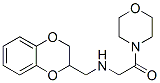 4-[N-(1,4-Benzodioxan-2-ylmethyl)glycyl]morpholine Structure