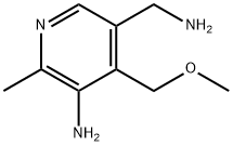 5-AMINO-4-(METHOXYMETHYL)-6-METHYL-3-PYRIDINEMETHANAMINE 구조식 이미지
