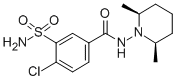 4-CHLORO-N-((2R,6R)-2,6-DIMETHYL-PIPERIDIN-1-YL)-3-SULFAMOYL-BENZAMIDE 구조식 이미지