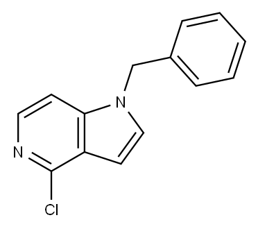 1-BENZYL-4-CHLORO-5-AZAINDOLE Structure