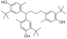 tris(5-tert-butyl-4-hydroxy-o-tolyl)butane  Structure
