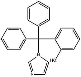 2-(1H-이미다졸-1-일디페닐메틸)-페놀 구조식 이미지