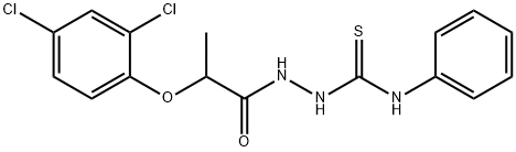 2-[2-(2,4-dichlorophenoxy)propanoyl]-N-phenyl-1-hydrazinecarbothioamide Structure