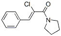 Pyrrolidine, 1-(2-chloro-1-oxo-3-phenyl-2-propenyl)- (9CI) 구조식 이미지