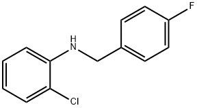 2-Chloro-N-(4-fluorobenzyl)aniline, 97% Structure