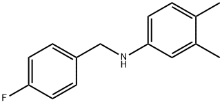 3,4-디메틸-N-(4-플루오로벤질)아닐린 구조식 이미지
