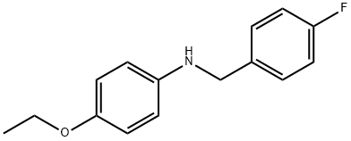 4-Ethoxy-N-(4-fluorobenzyl)aniline, 97% Structure