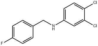 3,4-Dichloro-N-(4-fluorobenzyl)aniline, 97% Structure