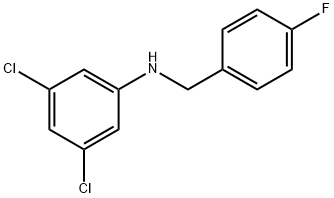 3,5-Dichloro-N-(4-fluorobenzyl)aniline, 97% Structure