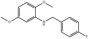 2,5-디메톡시-N-(4-플루오로벤질)아닐린 구조식 이미지