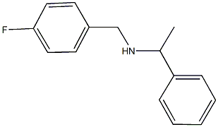 N-(4-플루오로벤질)-N-(1-페닐에틸)아민 구조식 이미지