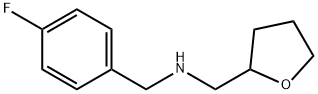 (4-FLUORO-BENZYL)-(TETRAHYDRO-FURAN-2-YLMETHYL)-AMINE Structure