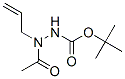 Hydrazinecarboxylic acid, 2-acetyl-2-(2-propenyl)-, 1,1-dimethylethyl ester Structure