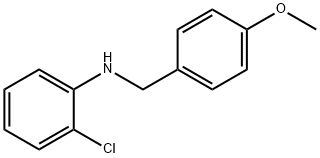 2-chloro-N-[(4-methoxyphenyl)methyl]aniline Structure