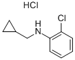 (2-CHLORO-PHENYL)-CYCLOPROPYLMETHYL-AMINE HYDROCHLORIDE Structure