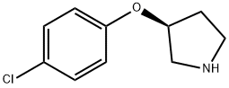 S-3-(4-클로로페녹시)-피롤리딘 구조식 이미지