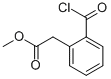 Benzeneacetic acid, 2-(chlorocarbonyl)-, methyl ester (9CI) Structure