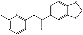 1-(benzo[d][1,3]dioxol-5-yl)-2-(6-Methylpyridin-2-yl)ethanone 구조식 이미지