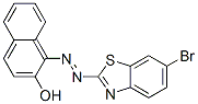 1-(6-Bromo-2-benzothiazolylazo)-2-naphthol Structure