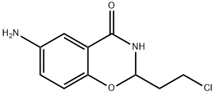 [9-(2-chloroethyl)-7-oxo-10-oxa-8-azabicyclo[4.4.0]deca-2,4,11-trien-4-yl]azanium chloride Structure